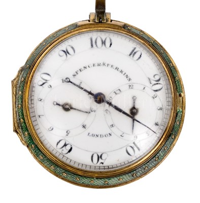 Lot 348 - AN 18TH CENTURY PEDOMETER BY SPENCER & PERKINS, LONDON