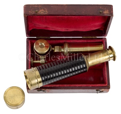 Lot 338 - A 1IN. SIX DRAW POCKET TELESCOPE BY LEE & SON, BELFAST, CIRCA 1850