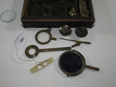 Lot 341 - AN ELLIS-TYPE AQUATIC MICROSCOPE ATTRIBUTED TO PETER DOLLOND, LONDON, CIRCA 1770