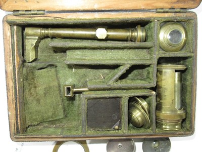Lot 341 - AN ELLIS-TYPE AQUATIC MICROSCOPE ATTRIBUTED TO PETER DOLLOND, LONDON, CIRCA 1770