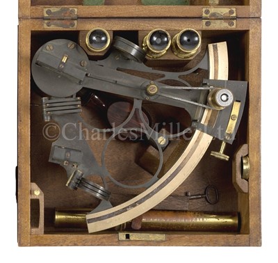 Lot 304 - A 6IN. RADIUS VERNIER SEXTANT BY CRICHTON, LONDON, 1890