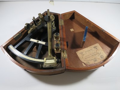 Lot 238 - Ø A 9½IN. VERNIER OCTANT BY HORNE & THORNTHWAITE, LONDON, CIRCA 1850
