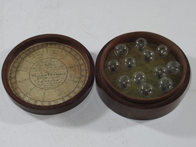 Lot 349 - A SET OF HYDROSTATIC GLASS BUBBLES BY WILLIAM TWADDELL, GLASGOW, 1800