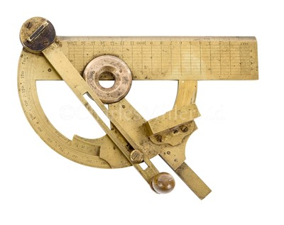 Lot 309 - A RARE EXAMPLE OF 'CAPTAIN DOUGLASS'S REFLECTING PROTRACTOR' BY CHISLETT, LONDON, CIRCA 1850