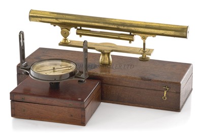 Lot 314 - A SURVEYING LEVEL BY BLEULER, LONDON, CIRCA 1820