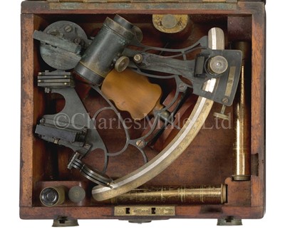 Lot 303 - A 7IN. RADIUS VERNIER SEXTANT BY HEATH AND CO., LONDON, CIRCA 1894