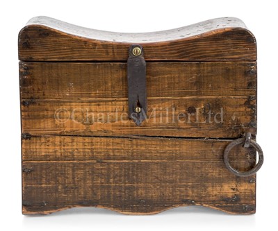 Lot 30 - A 19TH CENTURY SAILOR'S CAULKING BOX SEAT
