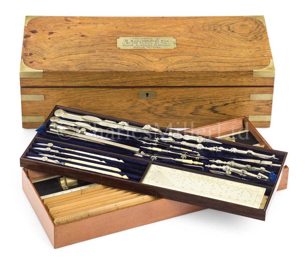 Lot 324 - Ø A DRAWING SET BY BAKER, LONDON, CIRCA 1892