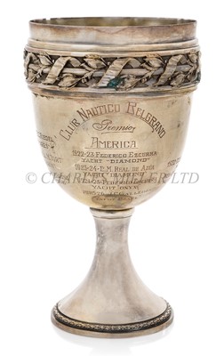 Lot 71 - A SILVER ARGENTINIAN YACHT RACING TROPHY FOR THE CLUB NAUTICO BELGRANO, CIRCA 1922