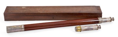 Lot 226 - A FINE CASED DOLLOND ACHROMATIC TELESCOPE, PRESENTED TO CMDR. SIR CHARLES PAGET, 1821