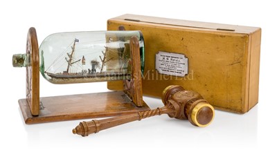 Lot 91 - A LAUNCHING MALLET FOR S.S. 'SORATA', 1872