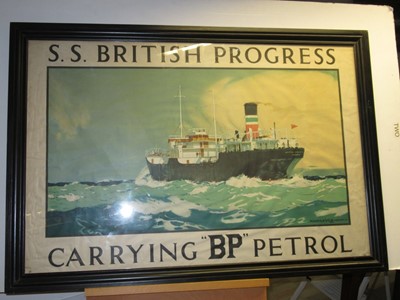 Lot 131 - A BP ADVERTISING POSTER BY NORMAN WILKINSON, CIRCA 1927