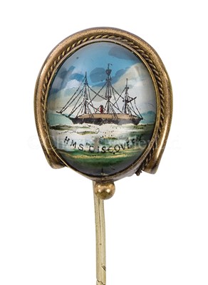 Lot 242 - A RARE LAPEL PIN FOR THE 1875 DISCOVERY ARCTIC EXPEDITION