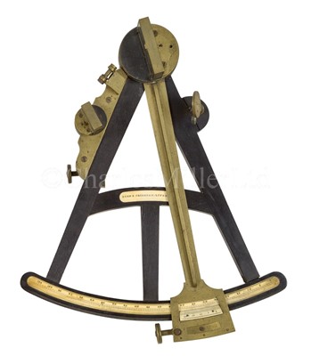 Lot 302 - Ø A 9½IN. RADIUS VERNIER OCTANT BY KEEN AND FRODSHAM, LIVERPOOL, CIRCA 1840