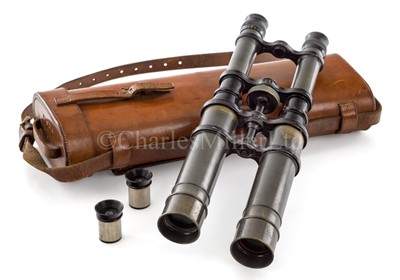 Lot 347 - A PAIR OF 1¼IN. TELESCOPE BINOCULARS BY E. DAVIDSON & CO. LONDON, CIRCA 1900