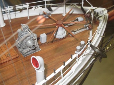 Lot 240 - A FINELY DETAILED 1:75 SCALE MODEL OF THE ARCTIC AND POLAR  EXPLORATION VESSEL FRAM, 1892