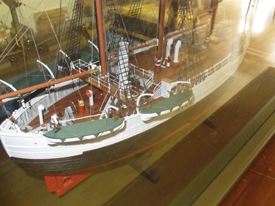 Lot 240 - A FINELY DETAILED 1:75 SCALE MODEL OF THE ARCTIC AND POLAR  EXPLORATION VESSEL FRAM, 1892