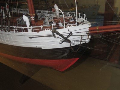 Lot 240 - A FINELY DETAILED 1:75 SCALE MODEL OF THE ARCTIC AND POLAR  EXPLORATION VESSEL FRAM, 1892