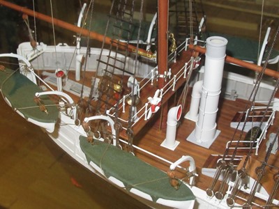 Lot 240 - A FINELY DETAILED 1:75 SCALE MODEL OF THE ARCTIC AND POLAR  EXPLORATION VESSEL FRAM, 1892