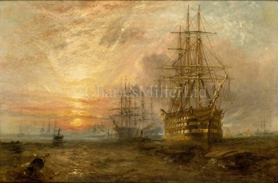 Lot 236 - CLAUDE STANSFIELD-MOORE (BRITISH, 1853-1901) -  H.M.S. 'BRITANNIA', 1879