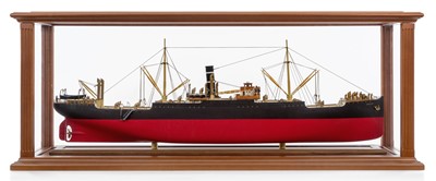Lot 101 - A BUILDER'S STYLE MODEL FOR THE S.S. BEATUS, BUILT BY ROPNER OF STOCKTON FOR TEMPUS SHIPPING CO. LTD., 1925