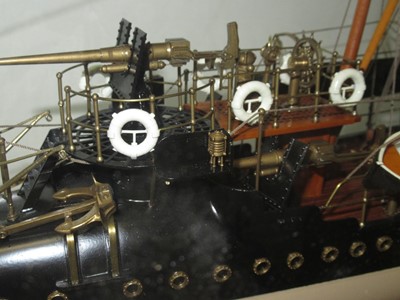 Lot 247 - A FINE 1:48 SCALE BUILDER’S-STYLE MODEL FOR THE 30-KNOT TORPEDO BOAT DESTROYER H.M.S. WHITING BUILT IN 1896