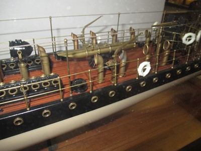 Lot 247 - A FINE 1:48 SCALE BUILDER’S-STYLE MODEL FOR THE 30-KNOT TORPEDO BOAT DESTROYER H.M.S. WHITING BUILT IN 1896