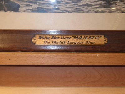 Lot 111 - TRAVEL AGENT'S POSTER FOR THE WHITE STAR LINE MAJESTIC, CIRCA 1932