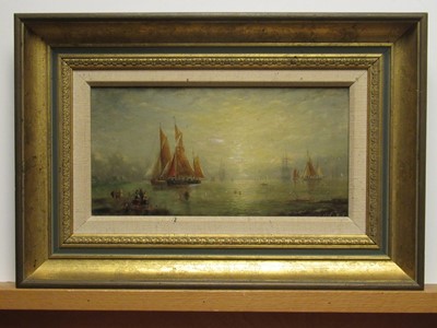 Lot 15 - ADOLPHUS KNELL (ACTIVE LATE 19TH CENTURY) - FISHING BOATS
