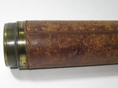 Lot 337 - A 1½IN. SINGLE DRAW ACROMATIC MARINE TELESCOPE BY DOLLOND, LONODN, CIRCA 1820