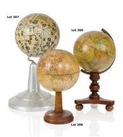 Lot 307 - A 5½IN. ITALIAN LUNAR GLOBE COMMEMORATING THE...