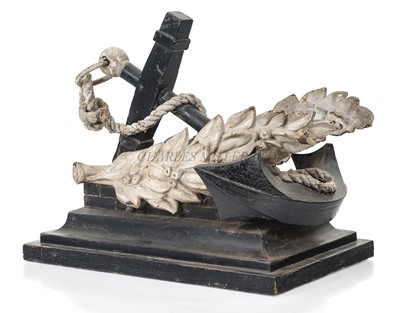 Lot 143 - 19TH CENTURY TABLE MONUMENT TO ROYAL NAVAL VICTORIES