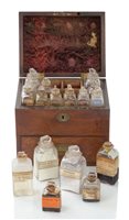 Lot 310 - AN EARLY 19TH CENTURY MEDICINE CHEST<br/>with...