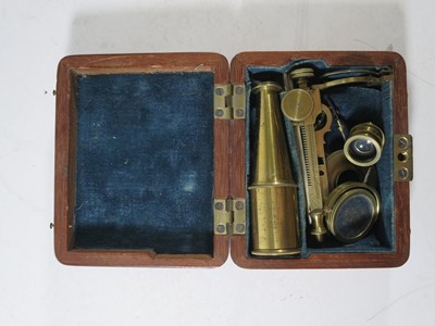 Lot 252 - A CARY-GOULD TYPE MICROSCOPE 1820-1850