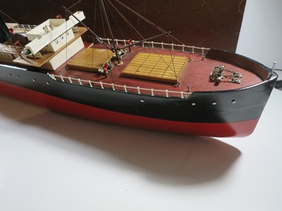 Lot 53 - A POND MODEL CARGO SHIP BY BASSETT LOWKE, C. 1935