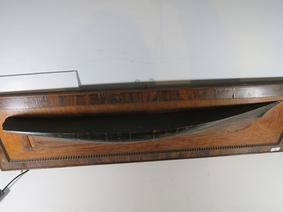 Lot 36 - A 19TH CENTURY HALF MODEL OF THE FAMOUS YACHT AMERICA