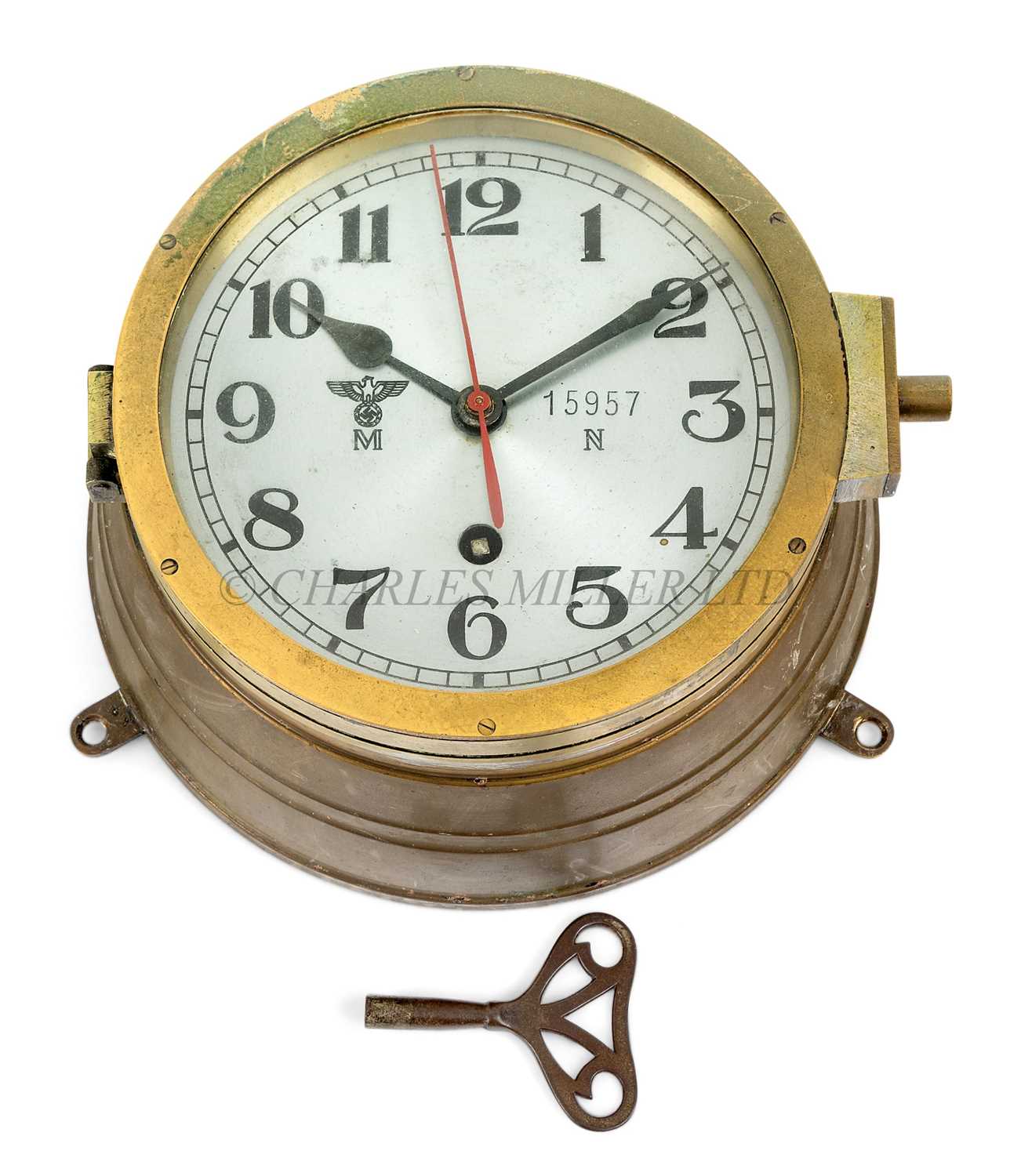 Lot 208 - A KRIEGSMARINE U-BOAT CLOCK