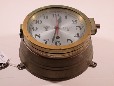 Lot 208 - A KRIEGSMARINE U-BOAT CLOCK