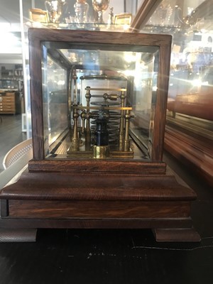 Lot 231 - A RECORDING BAROGRAPH RETAILED BY HARRODS, LONDON, CIRCA 1920