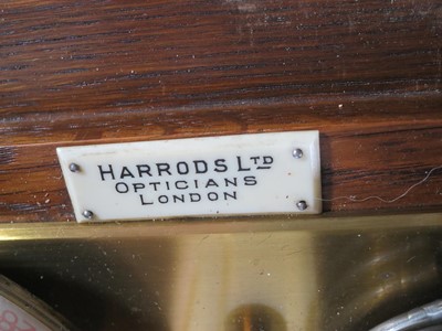 Lot 231 - A RECORDING BAROGRAPH RETAILED BY HARRODS, LONDON, CIRCA 1920