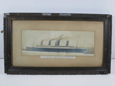 Lot 71 - A LARGE FORMAT PRE-DISASTER PHOTOGRAPHIC POSTCARD OF R.M.S. TITANIC