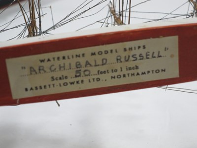 Lot 42 - A 1:600 WATERLINE MODEL OF S.S. SCOT BY BASSETT LOWKE