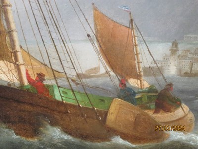 Lot 30 - JAMES EDWARD BUTTERSWORTH (BRITISH, 1817-1894) - CUTTER YACHTS OF THE ROYAL THAMES YACHT CLUB AND THE ROYAL YACHT SQUADRON COMPETING IN THE SOLENT