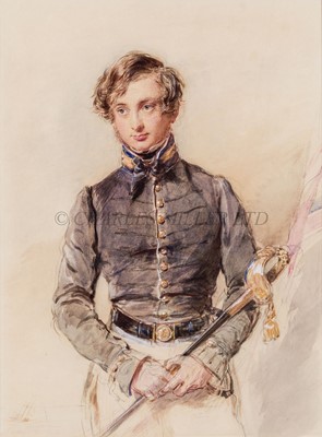 Lot 110 - ATTRIBUTED TO GEORGE RICHMOND (BRITISH, 1809-1896): Portrait of Lieutenant Charles Robert Malden R.N. (1797-1855)
