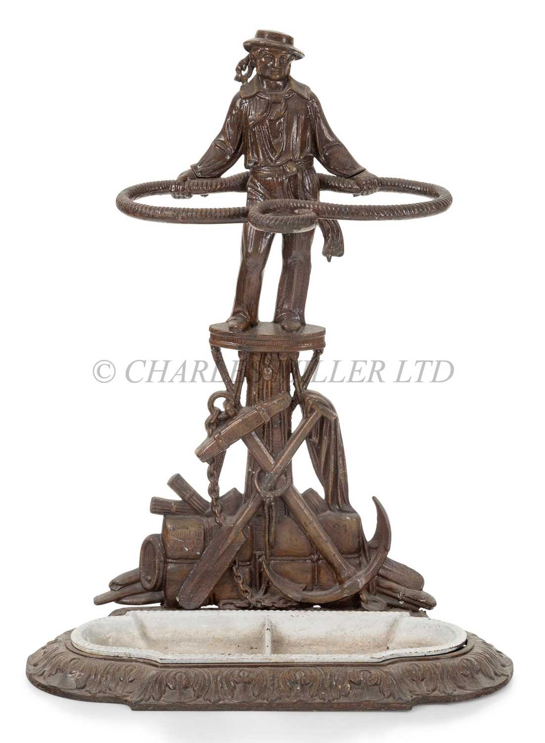 Lot 141 - CAST IRON VICTORIAN STICK STAND