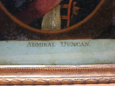 Lot 118 - A REVERSE GLASS PAINTED PORTRAIT OF ADMIRAL LORD NELSON