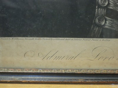 Lot 124 - A MEZZOTINT ENGRAVING OF “ADMIRAL LORD NELSON OF THE NILE” AFTER MATTHEW KEYMER