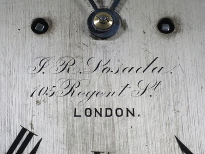 Lot 283 - A FINE SHIP'S BELL BULKHEAD CLOCK INCORPORATING THE SEQUENCE FOR THE 'DOG WATCHES' BY J.R. LOSADA, LONDON, CIRCA 1870