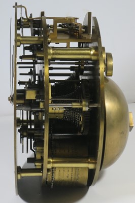 Lot 283 - A FINE SHIP'S BELL BULKHEAD CLOCK INCORPORATING THE SEQUENCE FOR THE 'DOG WATCHES' BY J.R. LOSADA, LONDON, CIRCA 1870