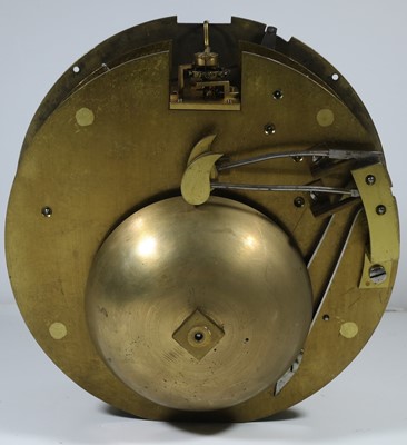 Lot 283 - A FINE SHIP'S BELL BULKHEAD CLOCK INCORPORATING THE SEQUENCE FOR THE 'DOG WATCHES' BY J.R. LOSADA, LONDON, CIRCA 1870